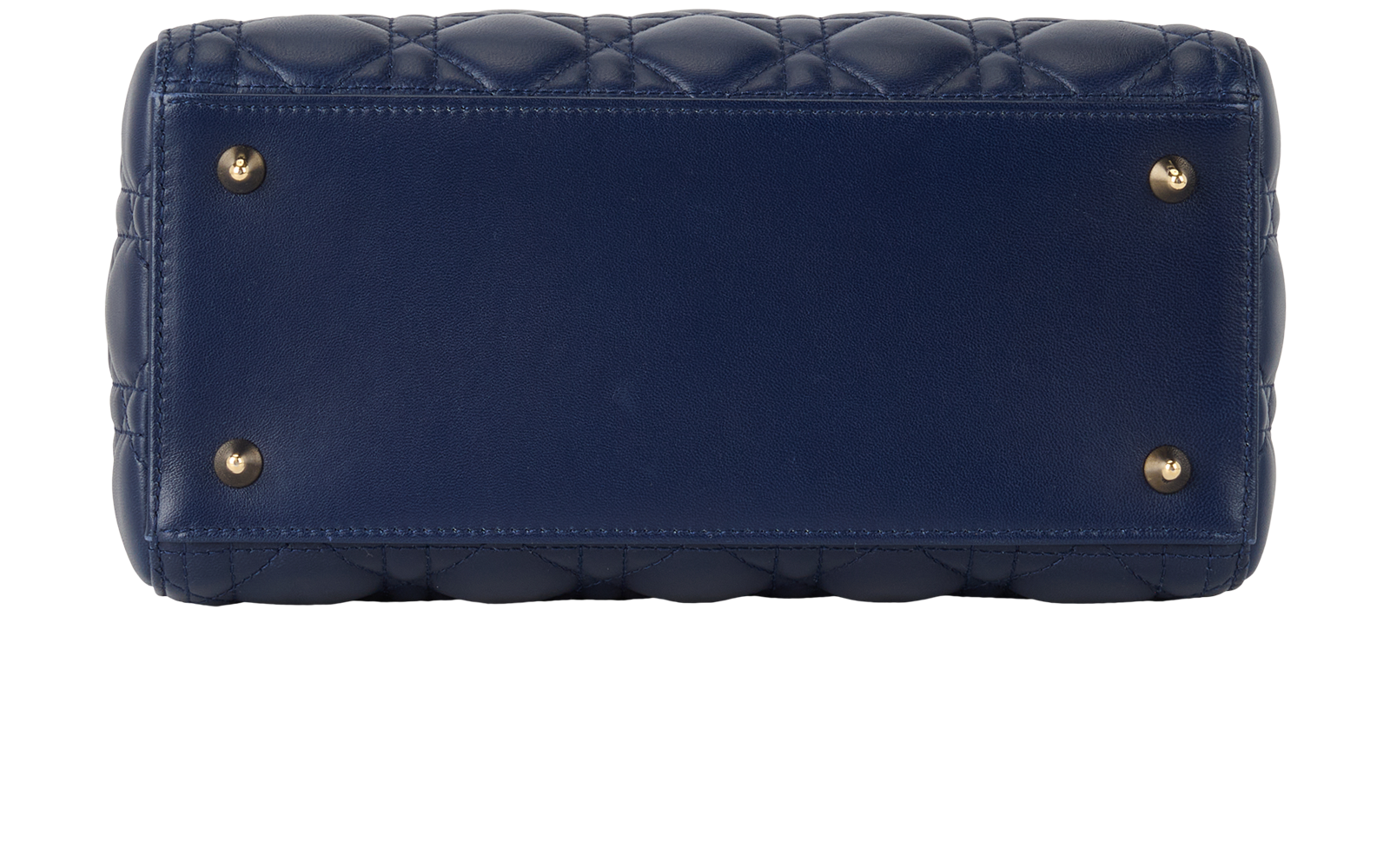 Medium Lady Dior, &pound;1,900, Handbags, Blue, Leather, Top view